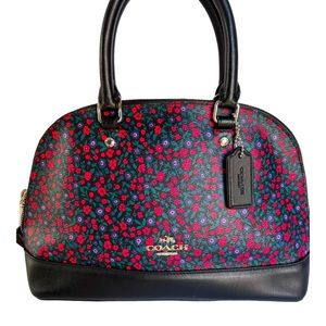 Coach New York Sierra Ranch Floral Print Satchel Bag